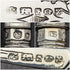 Around 1879 British Antique Sterling Silver Handle Cutlery Set in Wooden Box